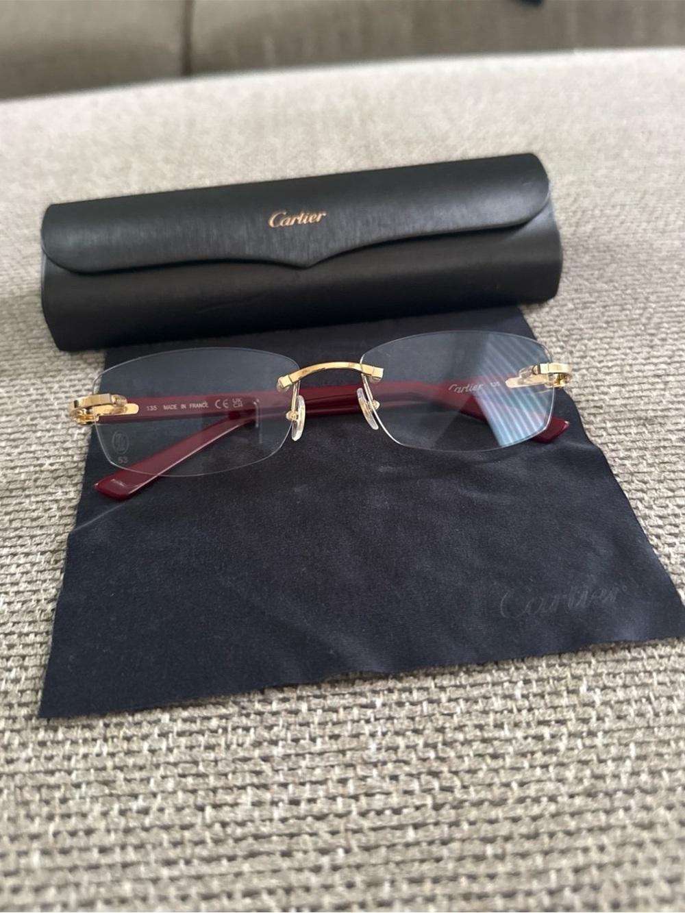 Cartier Rimless Glasses - Picture 3 of 12